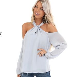 Vici collection cold shoulder halter.